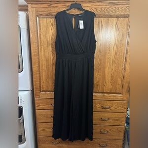 Torrid Black Sleeveless jumpsuit with sparkle